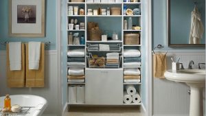 Fantastic Way to Adorn Your Bathroom with Storage Baskets
