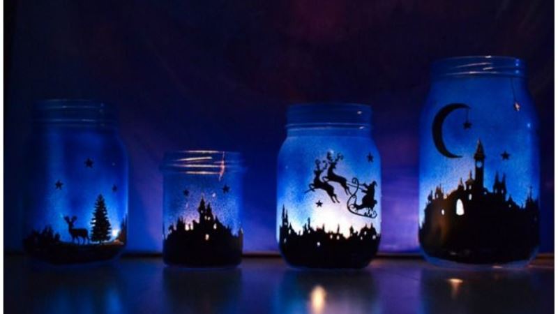 Magicial Light Mason Jar For Christmas Ideas