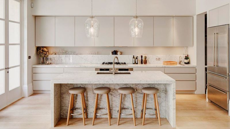 Modern Kitchen Countertop Dining Idea for Modern Interior